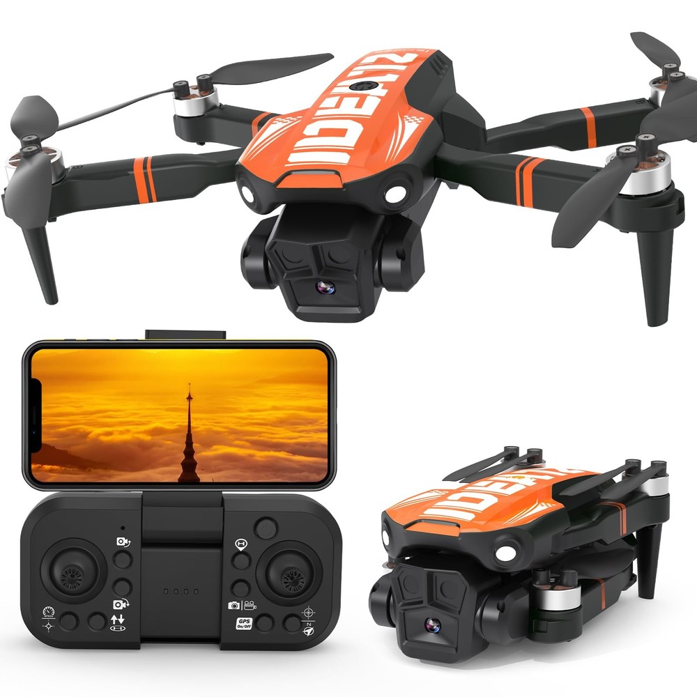 4K GPS Drone with Camera, Brushless Motor, Auto Return, Foldable Quadcopter