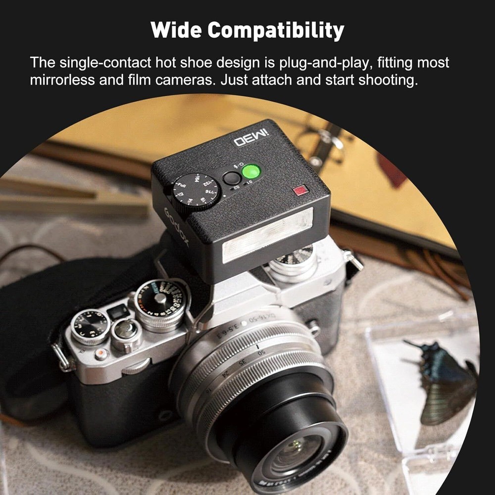 US Godox iM30 Mini Universal On-Camera Flash Light Speedlite CTT Lighting Flash