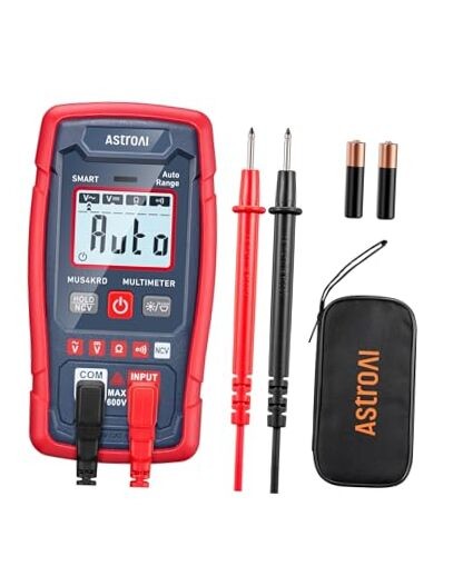 Multimeter Tester 4000 Counts, Smart Measuring Mode, Auto-Ranging Smart Mode