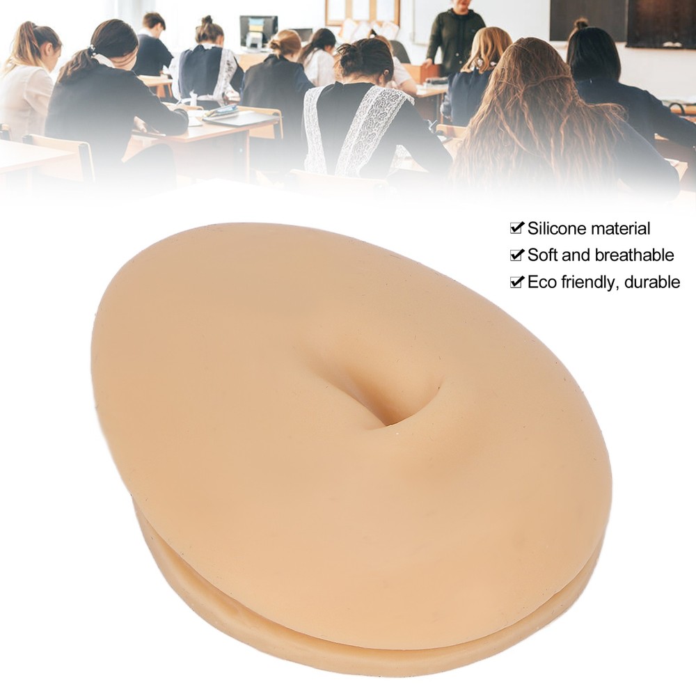 Silicone Navel Model Acupuncture Display Soft Human Belly Button Model For