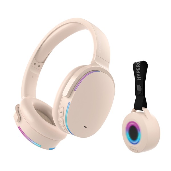 Hypergear 15862 Wireless Audio Essentials Duo With Light-Up Bluetooth Speaker A