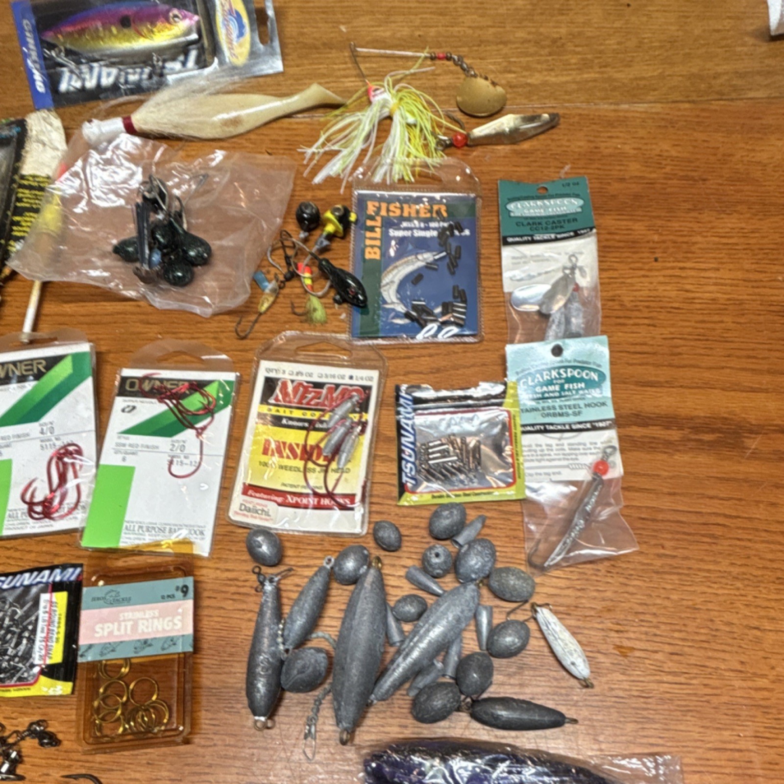 Sea Striker, Tsunami, Owner, Clarkspoon Jig, Soft Plastics, Spinner Mixed Lot #4