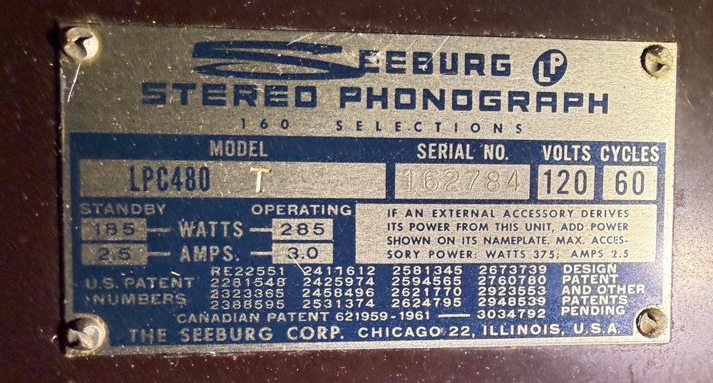 Seeburg Jukebox Transistorized Auto-Speed Unit Type 45TASU1 CodeB UNTESTED AS-IS