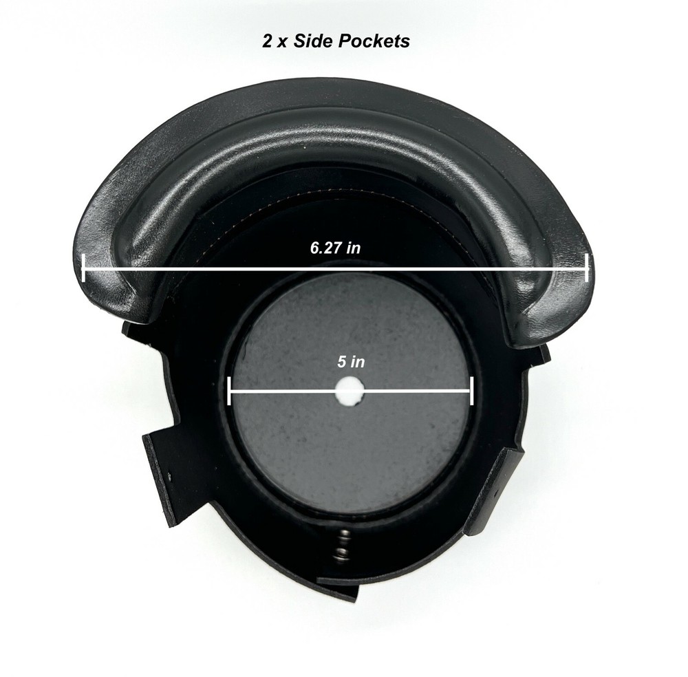 6pcs Leather Billiard Pool Table Pockets Drop Pockets Durable Replacement BLACK