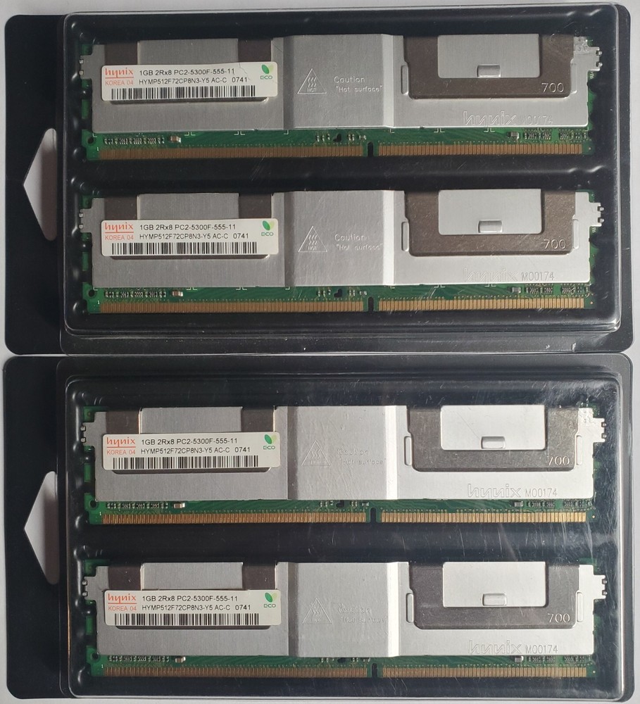 Hynix HYMP512F72CP8N3-Y5 1GB 2RX8 PC2-5300F ECC SERVER MEMORY
