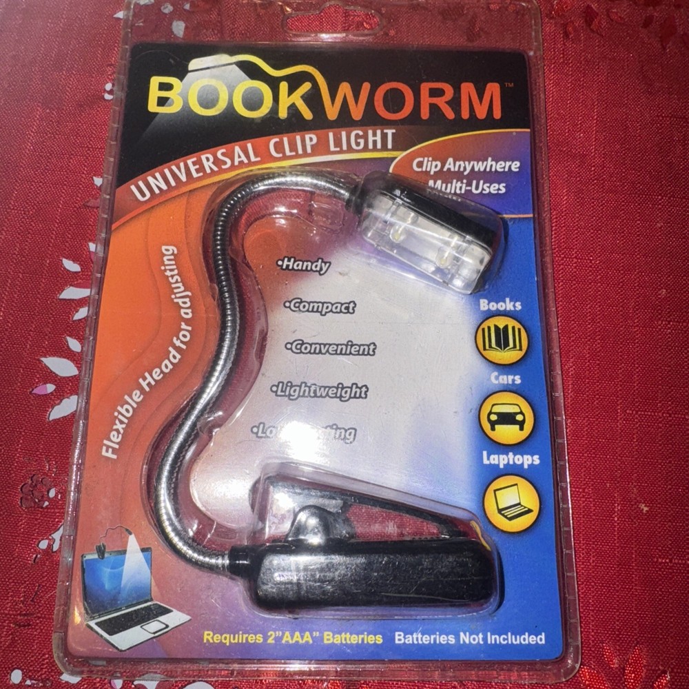Bookworm LED Flexible Adjustable Book Reading Universal Clip Light