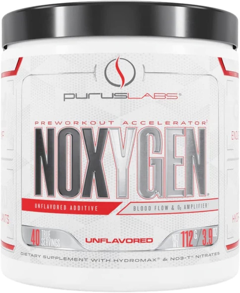 Purus Labs Noxygen - Unflavored Pre-Workout Accelerator, Nitric Oxide 40 Serving
