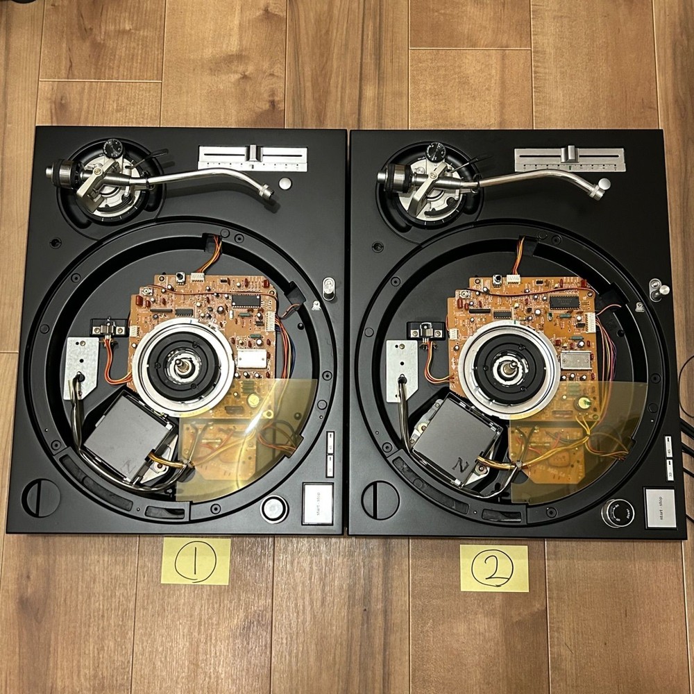 Technics SL-1200MK5 DJ Record Player Turntable System Pair Set FullyFunction