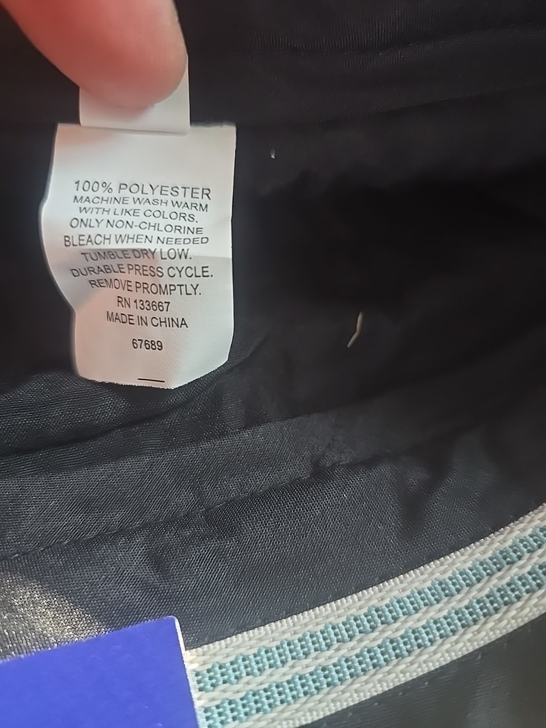 National Patrol Security Pants MENS 38 Navy Blue Polyester 3000 NVY Unhemmed