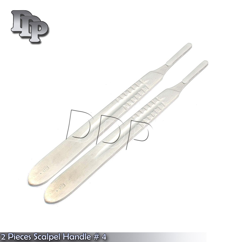 2 SCAPLE HANDLE #4 SURGICAL DENTAL INSTRUMENTS