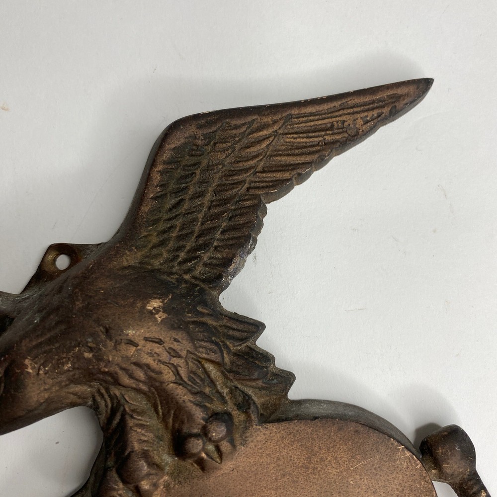 Cast Iron Door Knocker American Eagle Rustic Style