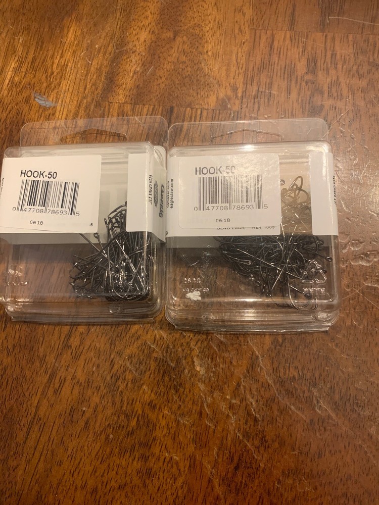 2 Packs Eagle Claw Lazer Sharp Crappie Hooks 214BPF-1