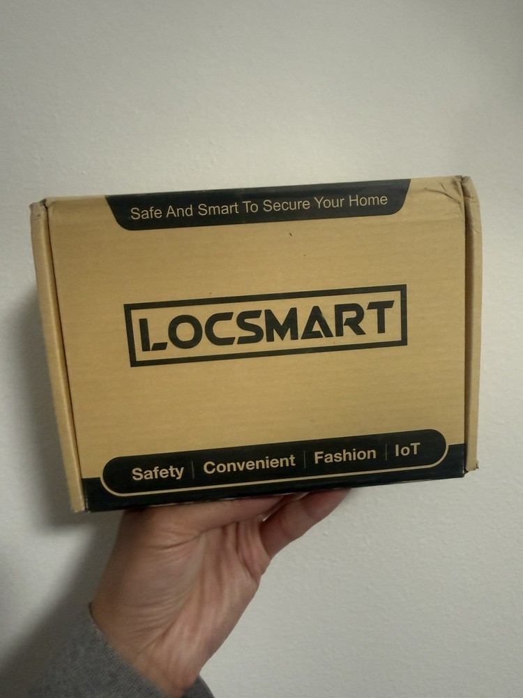 LOCSMART Fingerprint Smart Door Lock Keyless Entry Electronic Keypad Deadbolt ✅