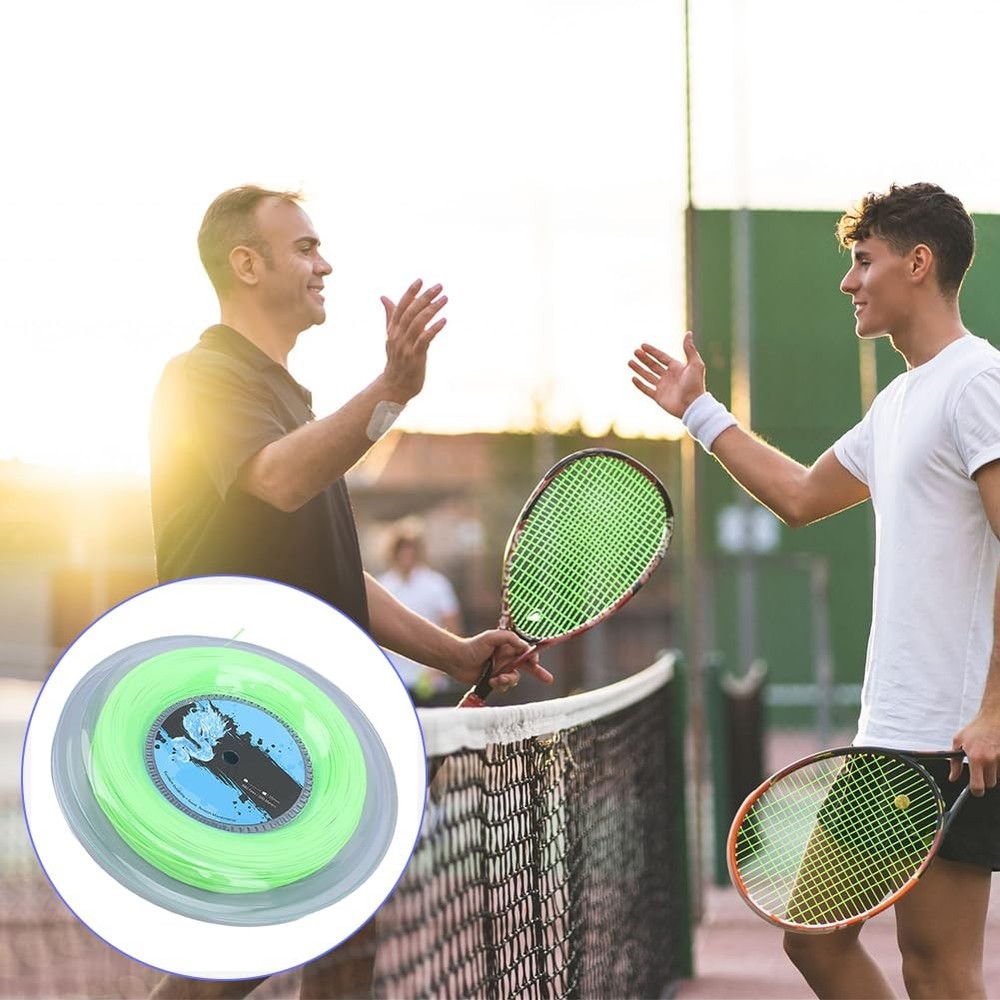 Tennis String, String Set and 200m Reel Polyester, High Elastic Racket 200M f...