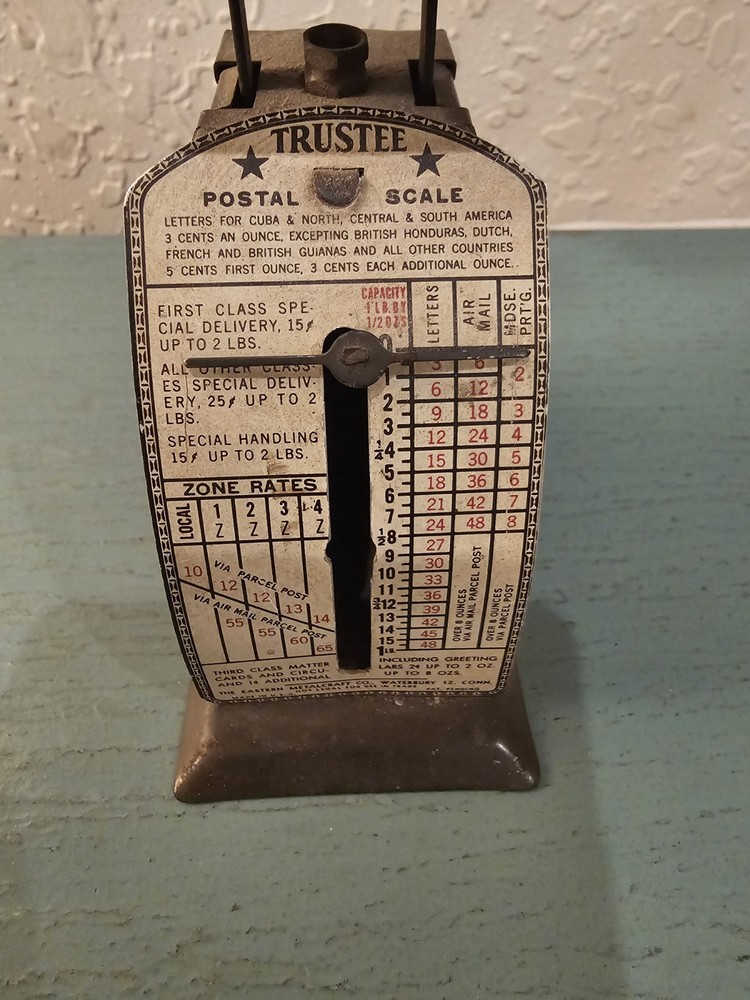 Vintage 1940's Trustee Postal Scale-Excellent