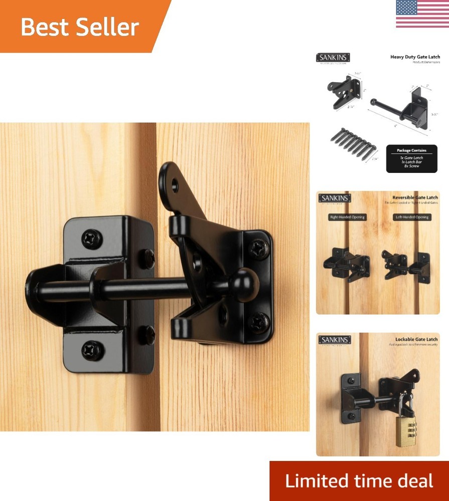 Rust-Resistant Automatic Gravity Lever Gate Latch for Maximum Security Outdoors