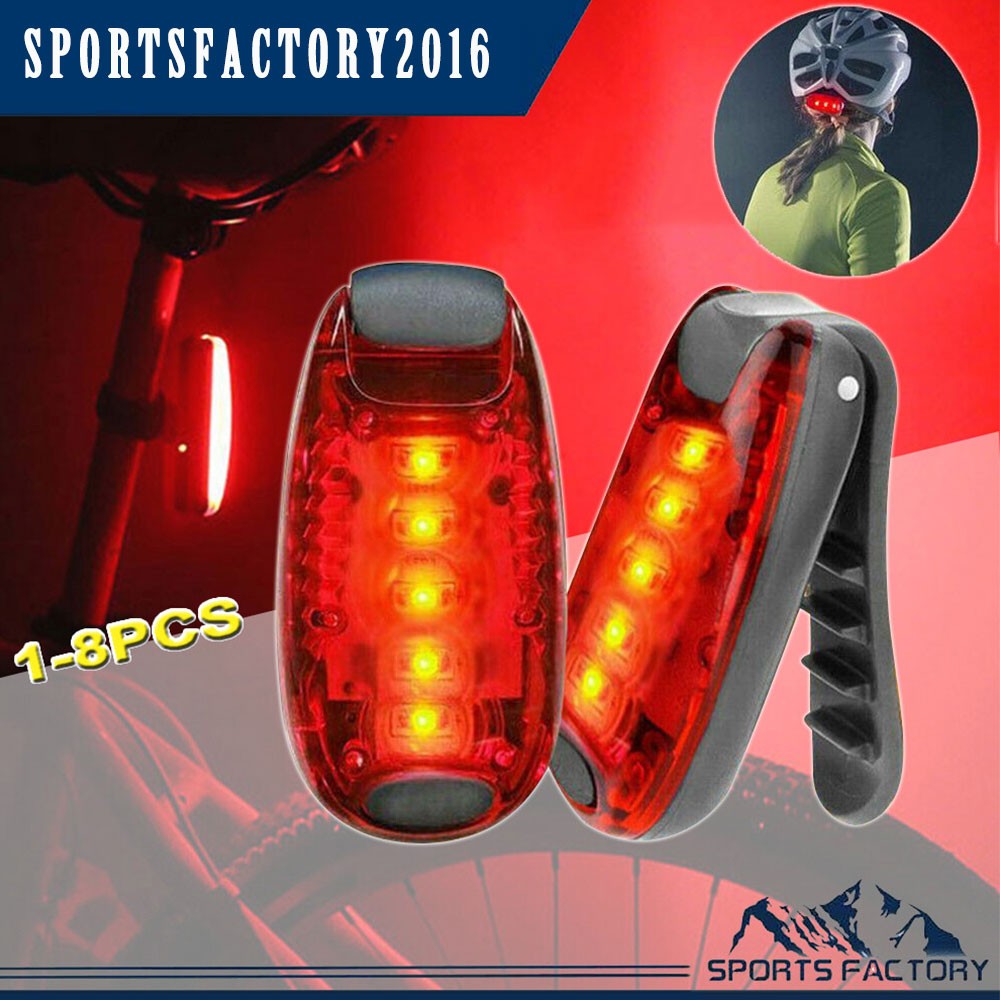 Night Safety Light 5 LEDs Strobe Waterproof Running Jogging Cycling Warning Lamp