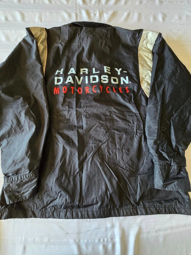 Size Large 2pc Harley Davidson Black Rain Suit