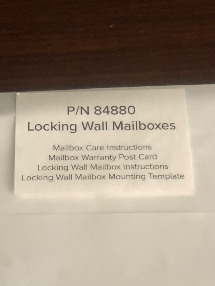 Whitehall Products Locking Wall Mounted Large Mailbox, Black