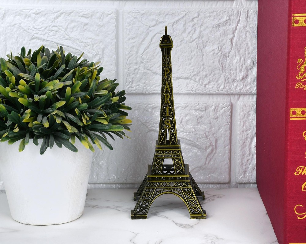 Eiffel Tower Model Eiffel Tower Metallic Statue Eiffel Tower Figurine for Sou...