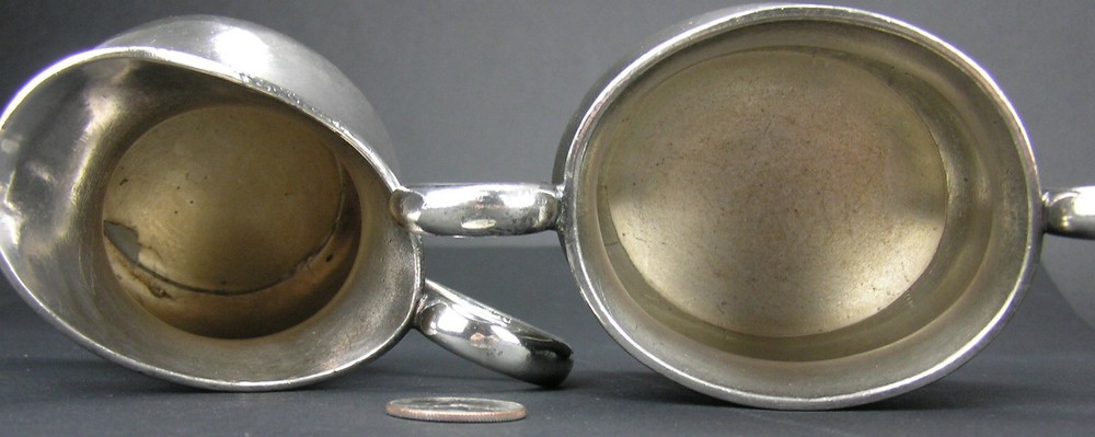 Antique Meriden Heavy Silver Plated Hotel / Restaurant Quality Sugar Creamer Jug