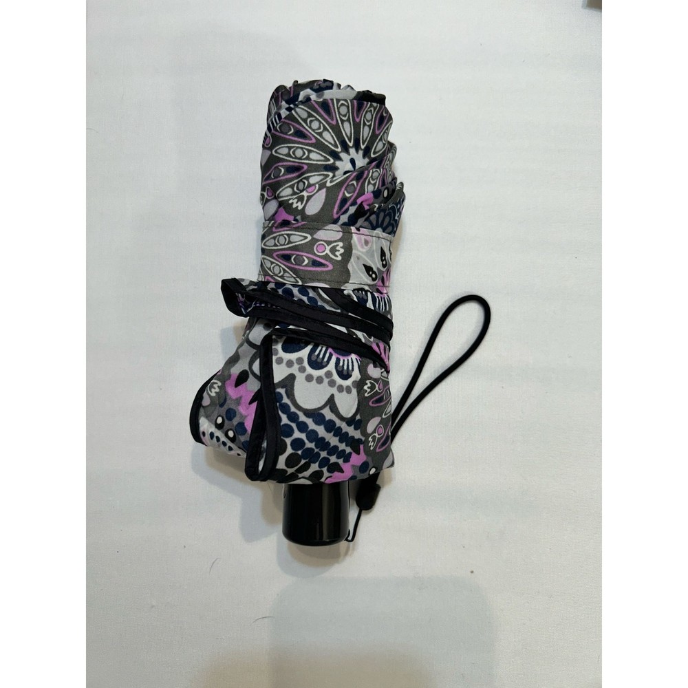 Vera Bradley Mini Umbrella Mimosa Medallion Pattern Automatic Button
