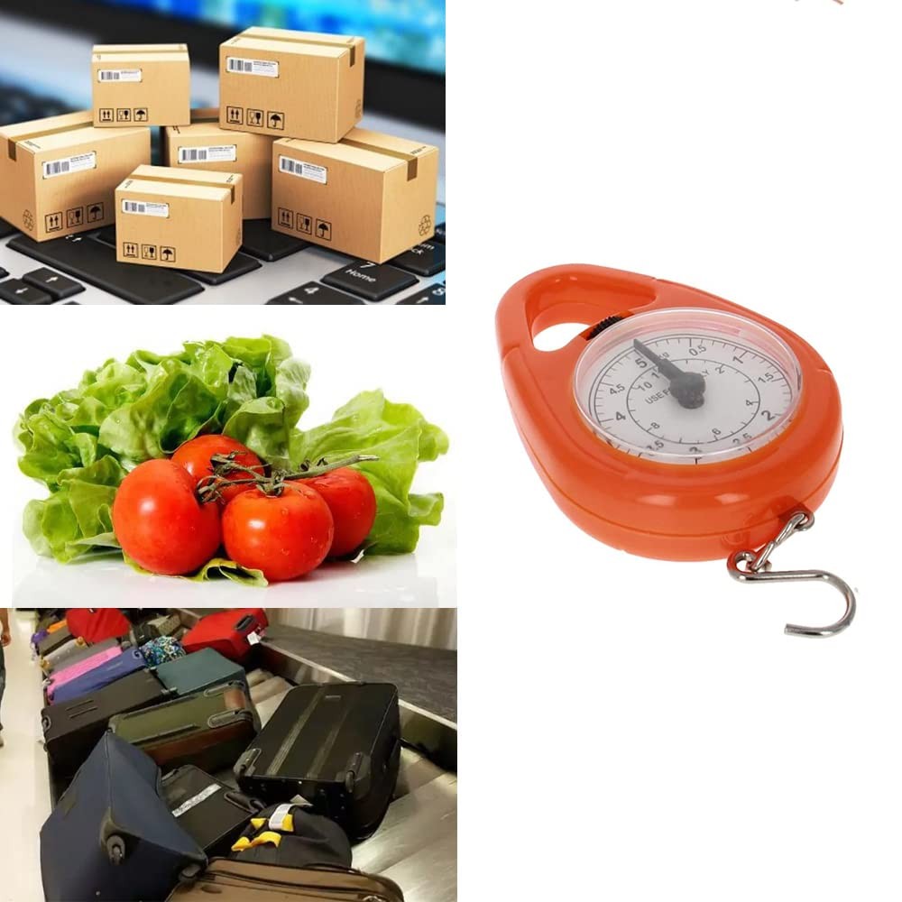 Utoolmart Hanging Spring Scale, 5kg ABS Plastic Portable Handheld Hanging