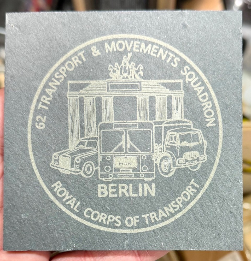 62Sqn RCT slate coaster