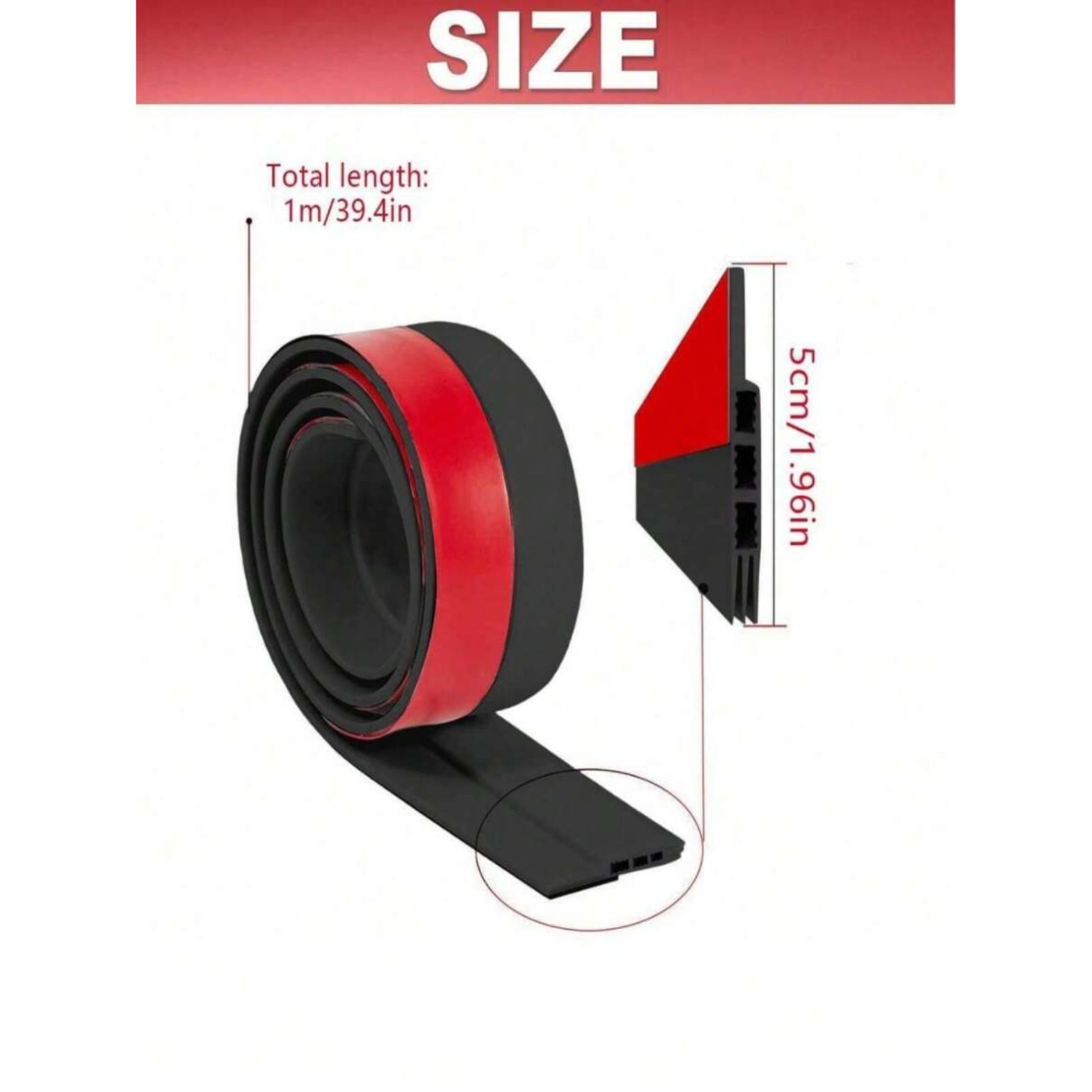 Self-Adhesive Door Draft 1M Door Bottom Weather Strip Door Sweep Insect Blocker