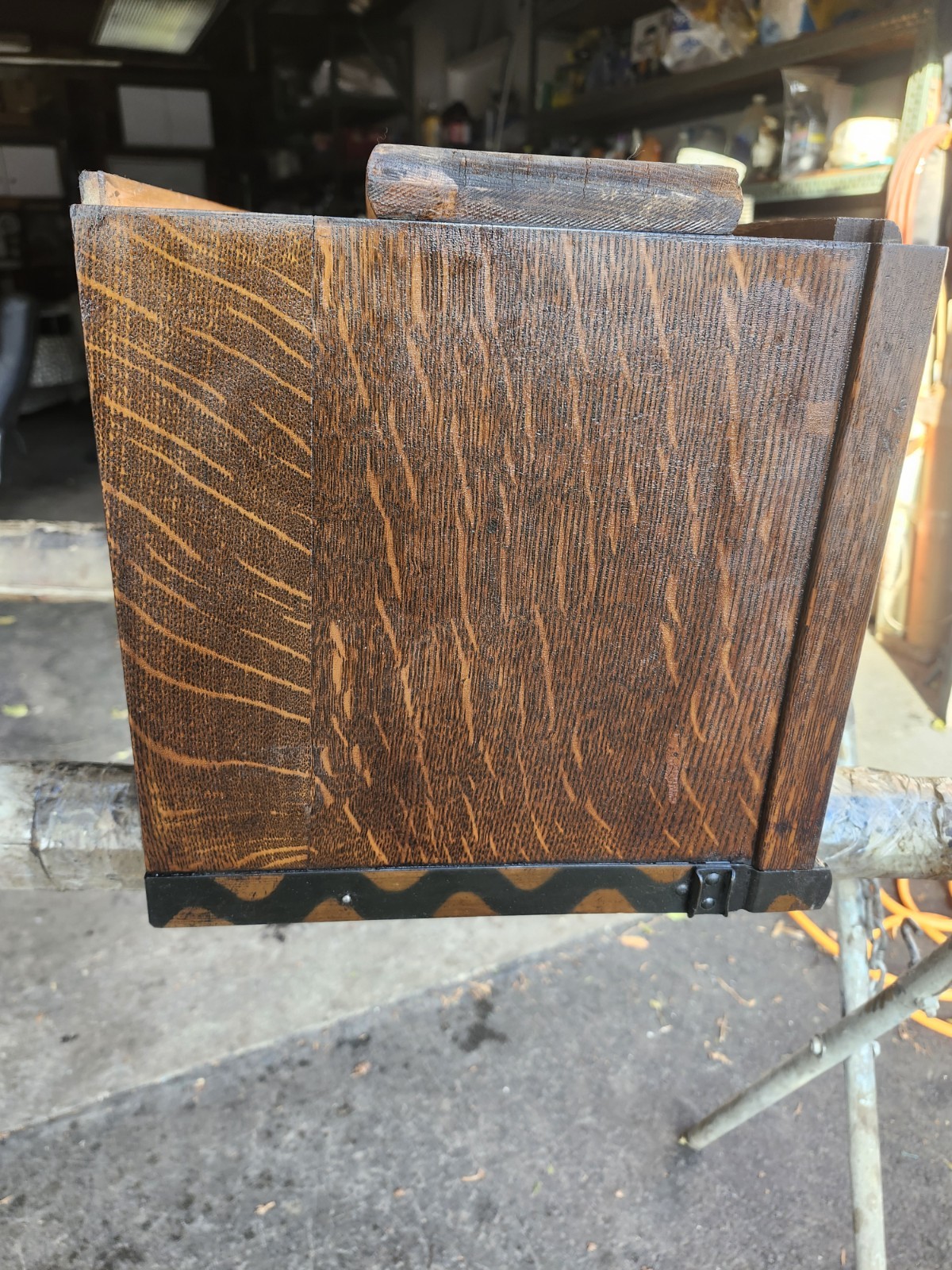 MACEY 98 Tiger Oak Bookcase Section