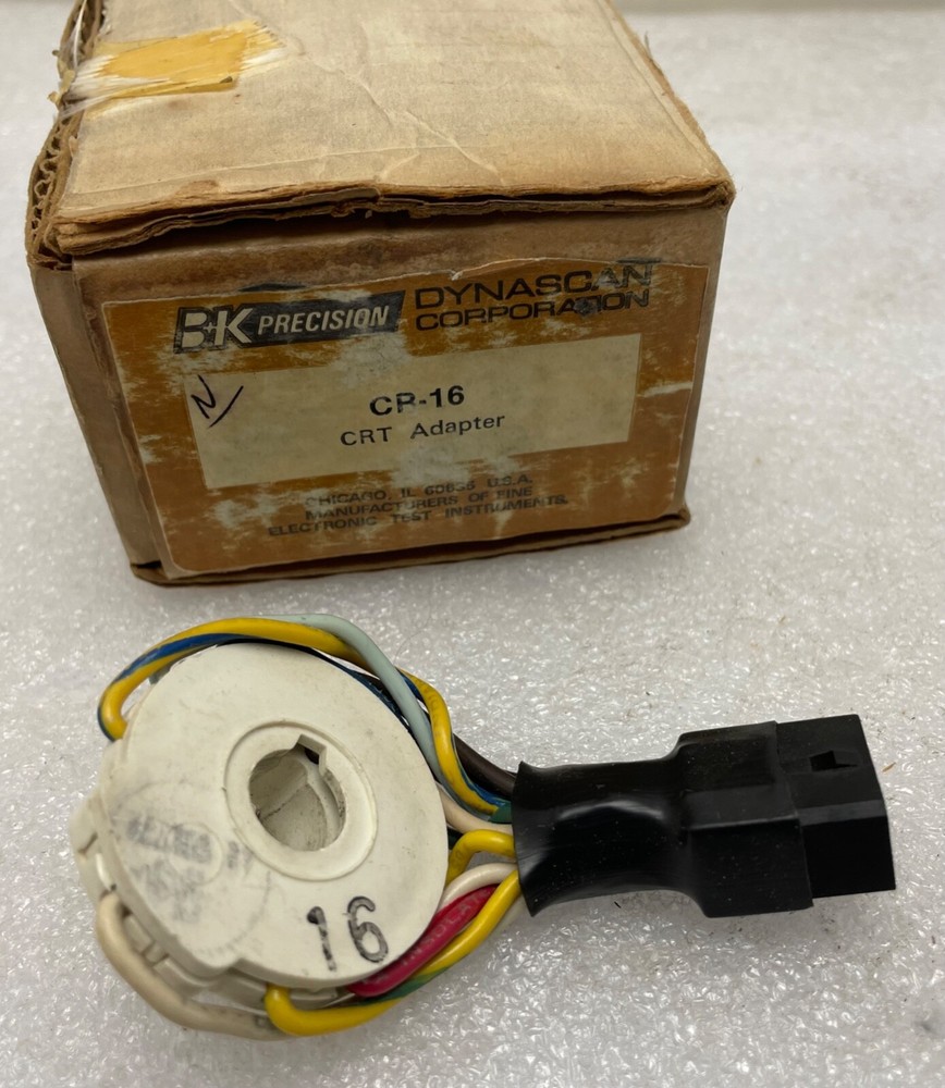 B & K Precision CRT Socket Adapter Model CR-16  For Models Dynascan