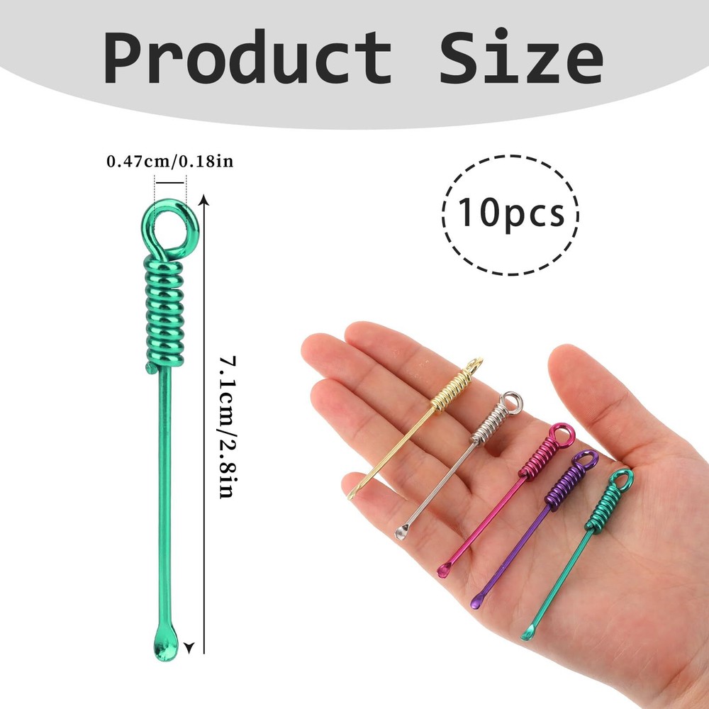 10 Pcs Alloy Mini Spoon Shovel Tableware Charm Tiny Metal Spoon Kitchen Pendant