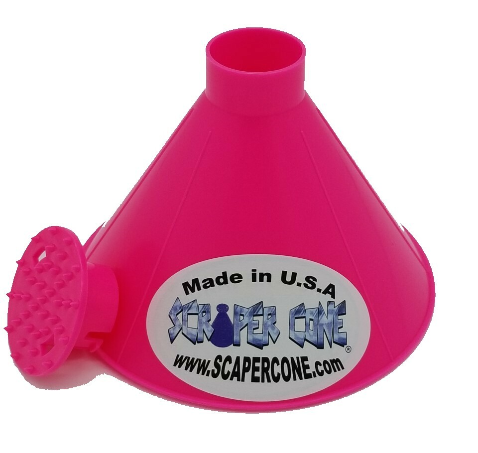 The Original Scraper Cone Ice Scraper With the Twist & Lock Cap Made In The USA
