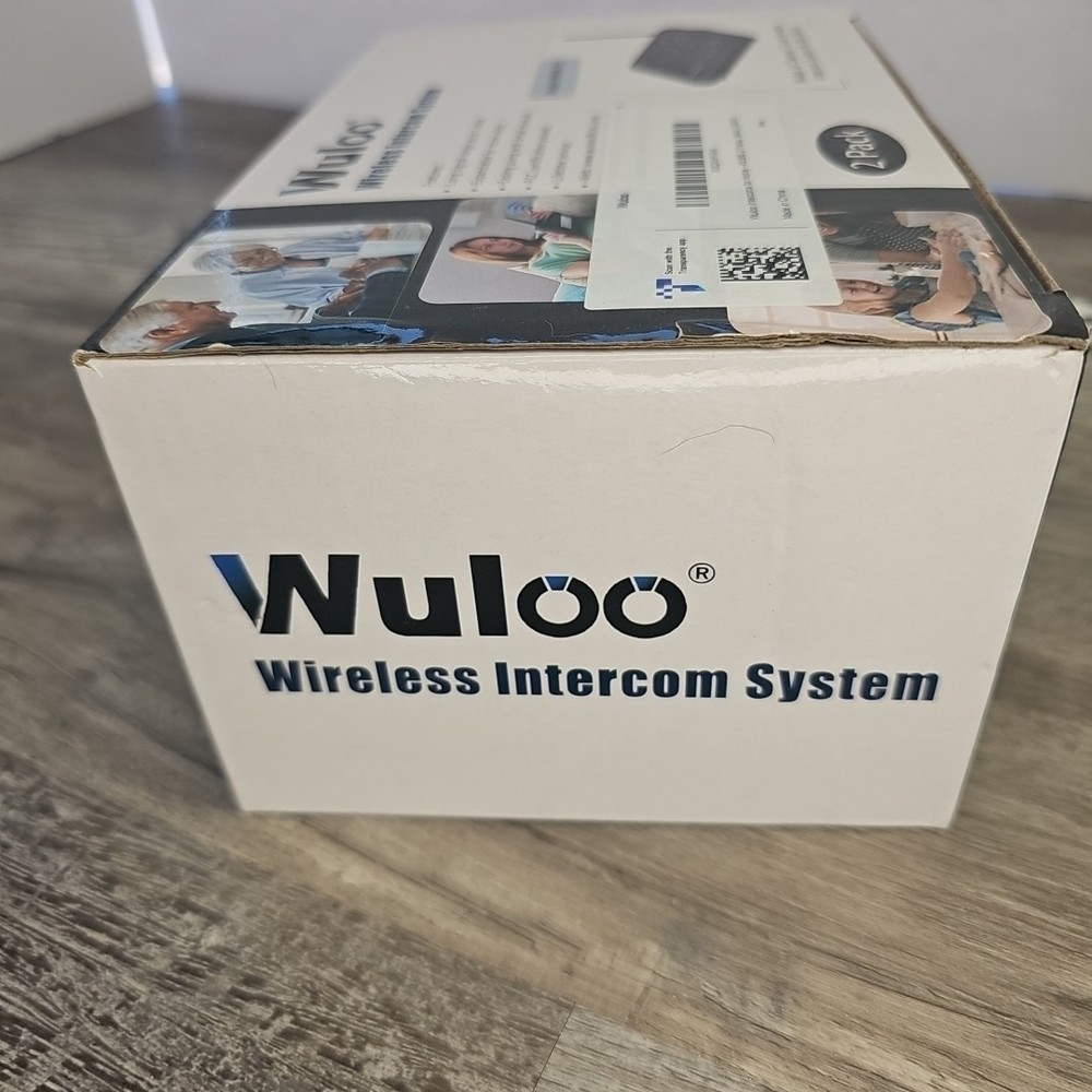 Wuloo Wireless Home Intercom System - 2 Pack Multichannel W666-P2 - Black