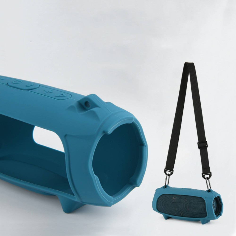 For JBL charge5/5 WiFi Bluetooth Speaker Silicone Protective Case+Shoulder Strap
