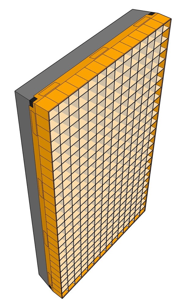Grid for LiteMat 2L PolySkirt, Version with cell depth 50mm (2”)