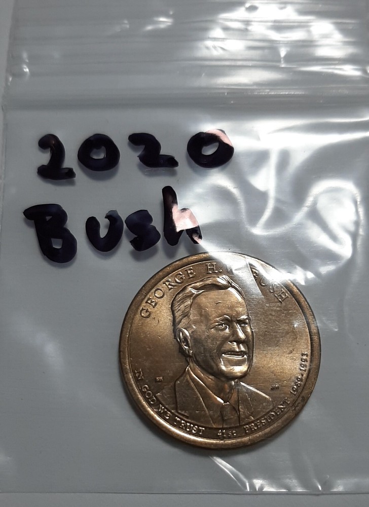 2020 –P President Bush Dollar.