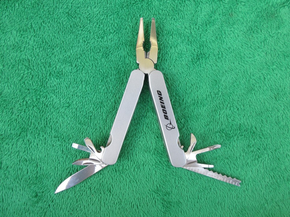 Boeing Logo Multi Tool Folding Knife w/ Sheath