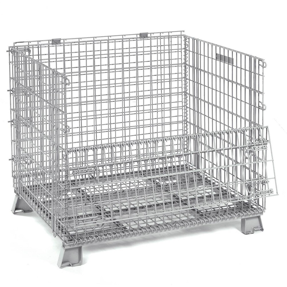 40x32x34-1/2 Folding Wire Container 5000 Lb Capacity