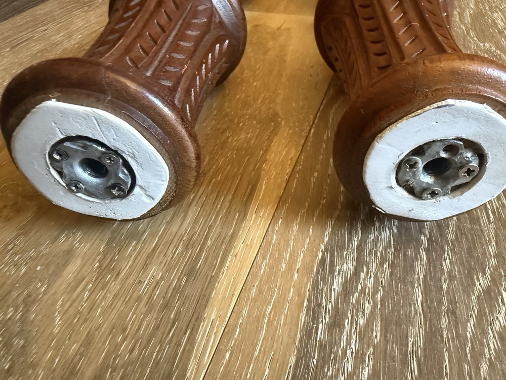Pair of Vintage Pillars Solid Wood