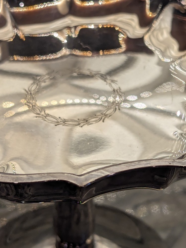 Chippendale International Silver Compote Pedestal Bowl Signed c1930's