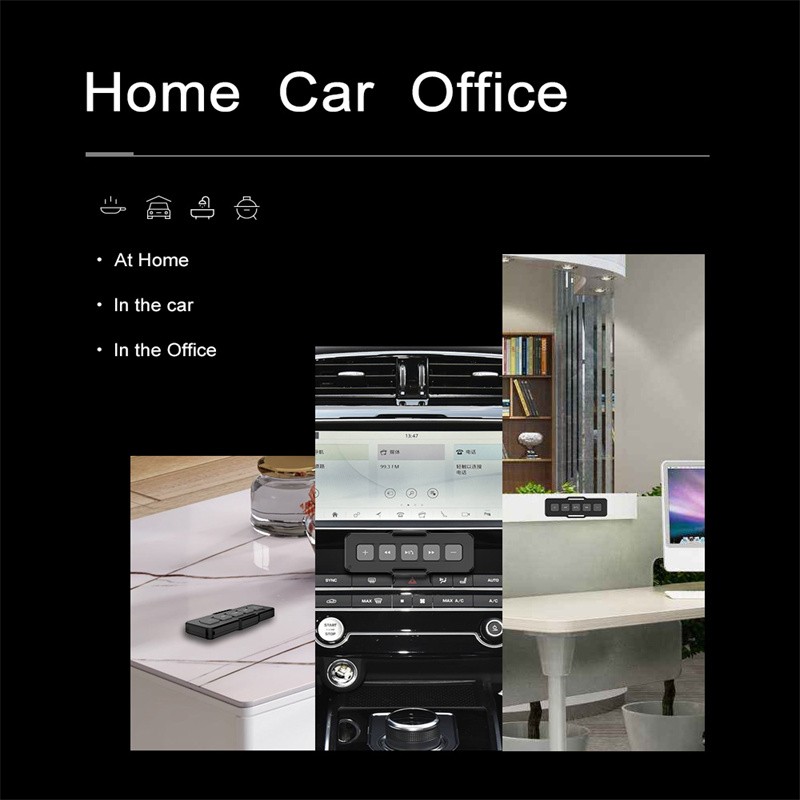 Car Wireless Bluetooth Motorcycle Bike Remote Controller Bike Handlebar Media