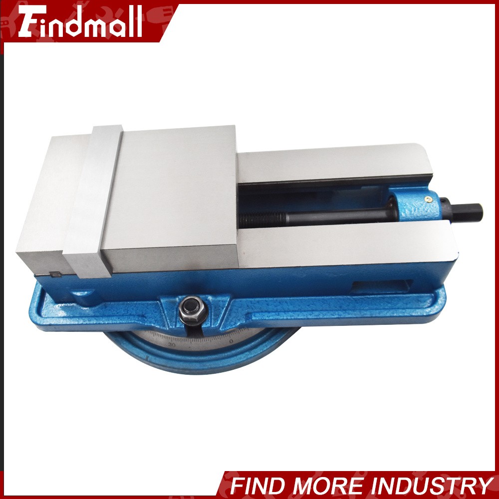 Findmall 6 Inch Milling Machine Vise Lockdown Bench Vise W/ 360° Swiveling Base