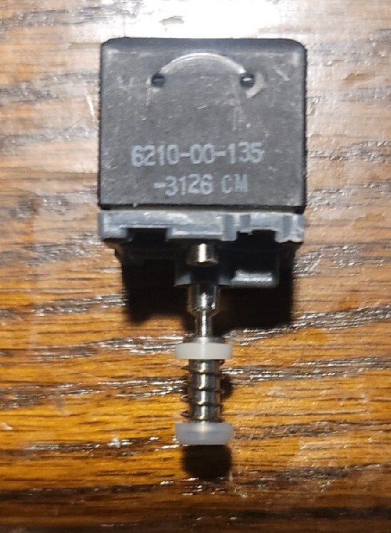 KORRY Push Button Switch Light Indicator NSN: 6210-00-135-3126 (WARN/UNLOCKED)