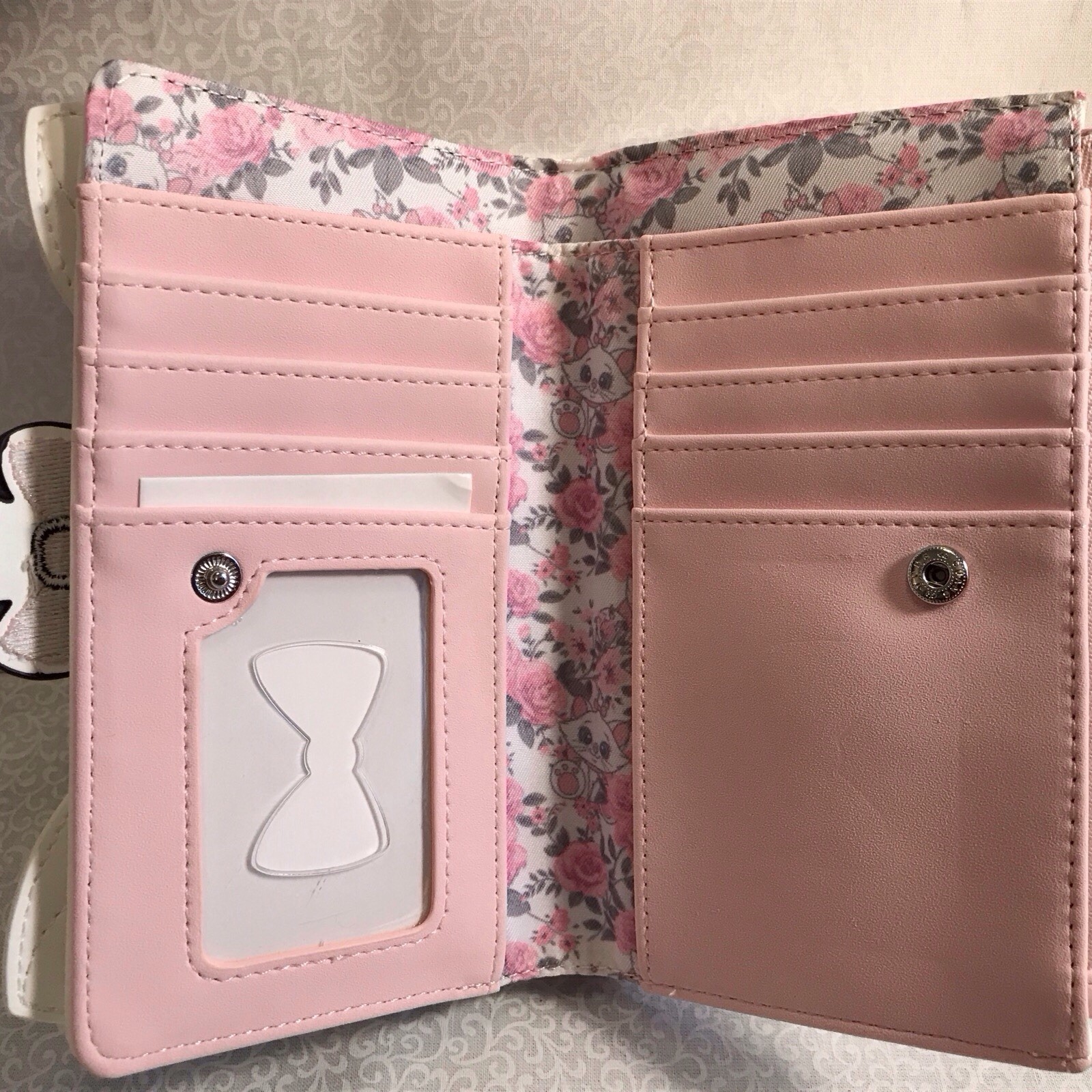 Disney Loungefly Aristocats Marie snap wallet with zip coin purse RARE HTF W/TAG