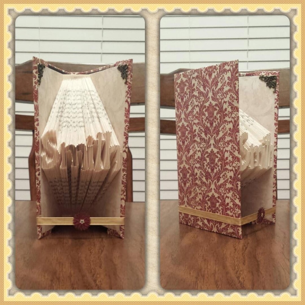 Custom Folded Book - Date, Name!!! Hand Folded To Order. Makes A Great Gift