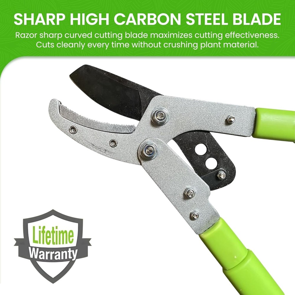 Extendable Anvil Lopper Tree Trimmer 1 Pack, Black, Green, Grey