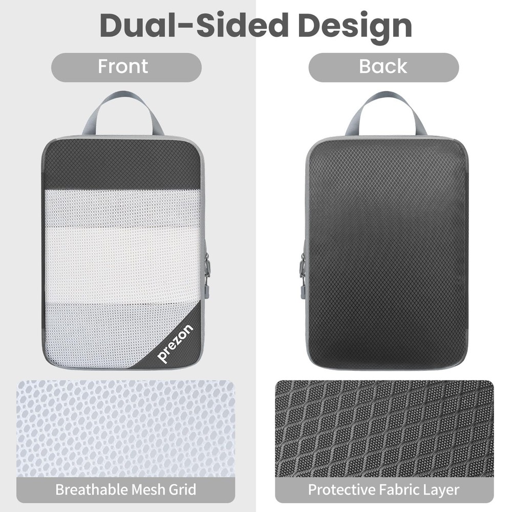 8 Set/6 Set/4 Set Compression Packing Cubes for Travel, Lightweight Vacation ...