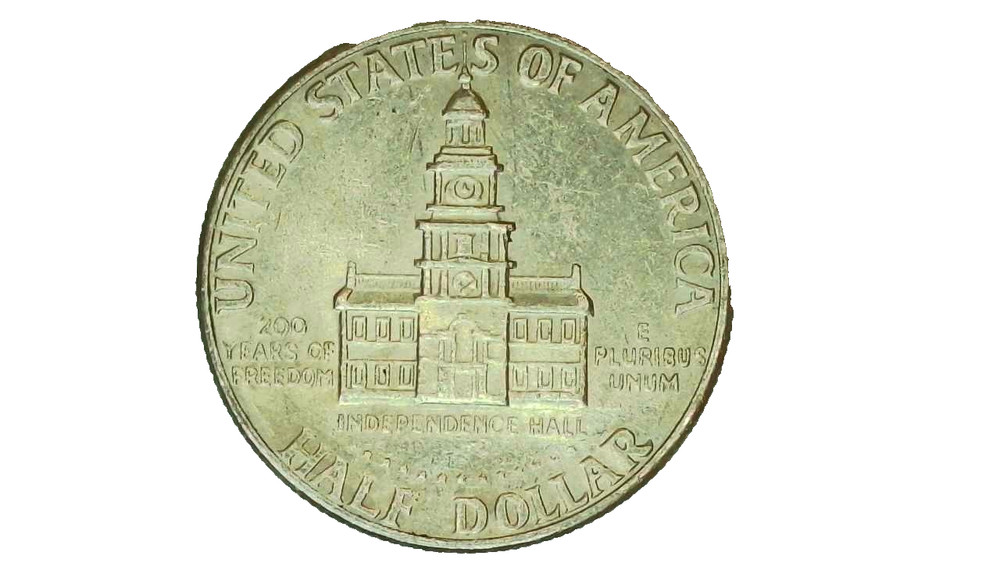 1976D Kennedy Half Dollar Error - Filled Mint Mark "D" Error - #263