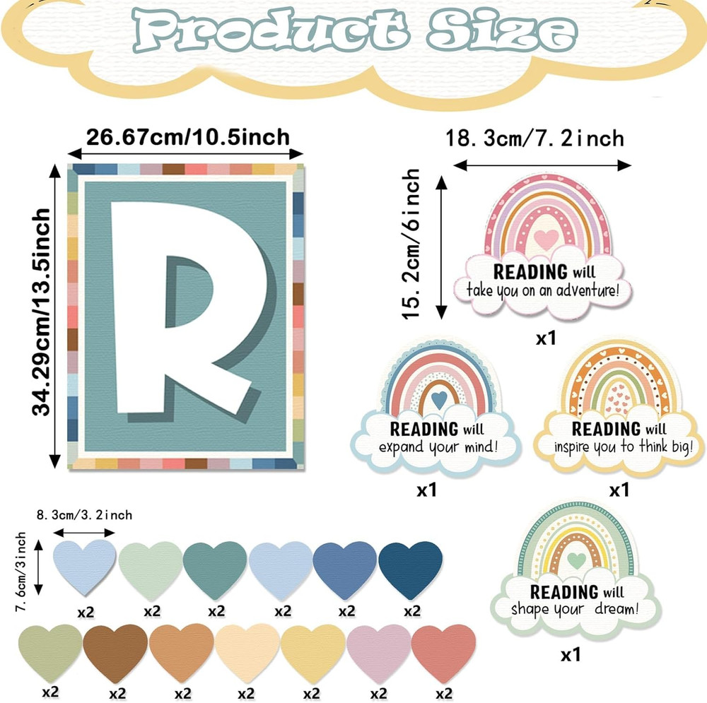 Reading Corner Decor - Bohemian Classroom Decor Kindergarten, Elementary and ...